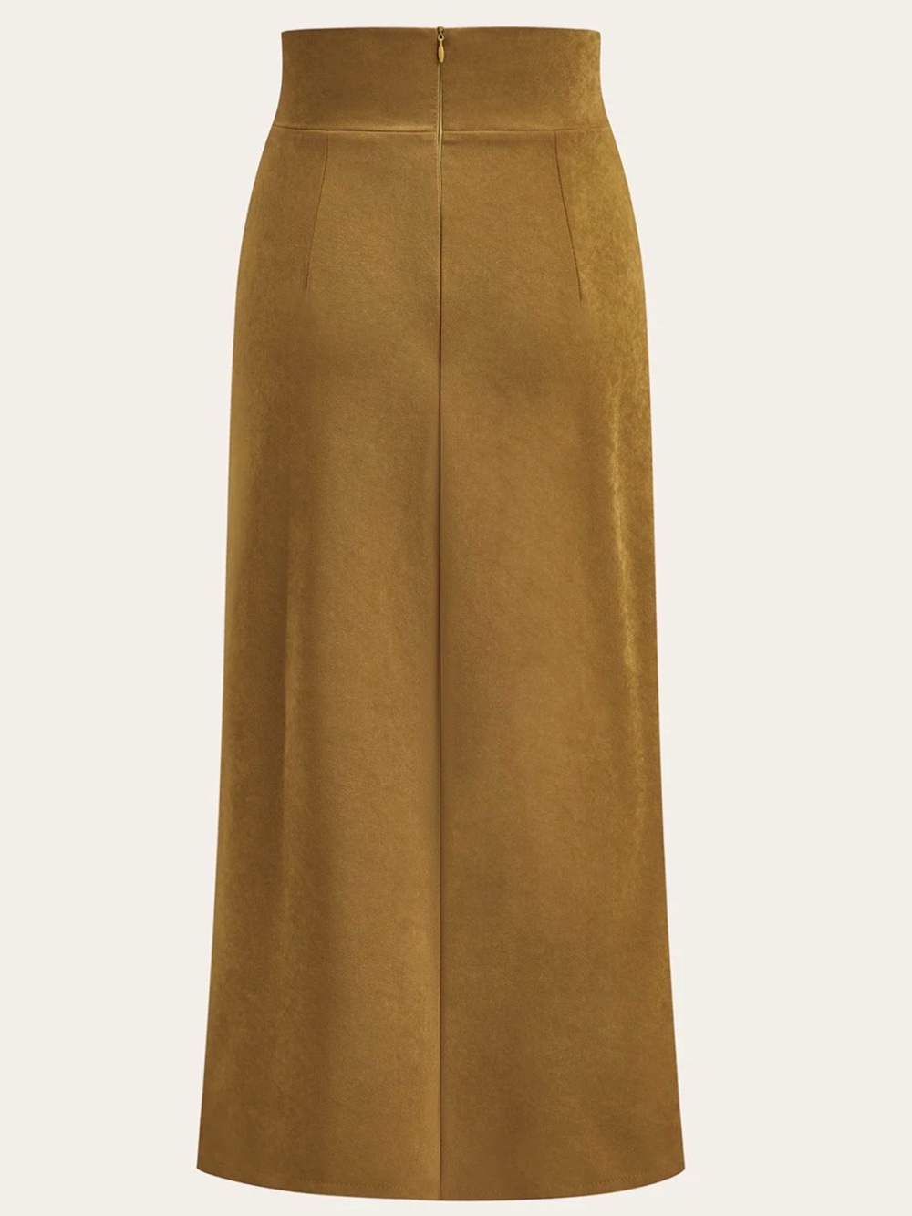 COMMENSE!! Twist Front Slit Midi Skirt - Picture 2 of 6
